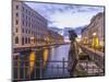 Afterglow over the Canal Grande in Trieste-enricocacciafotografie-Mounted Photographic Print