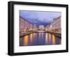Afterglow over the Canal Grande in Trieste-enricocacciafotografie-Framed Photographic Print