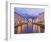 Afterglow over the Canal Grande in Trieste-enricocacciafotografie-Framed Photographic Print