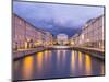 Afterglow over the Canal Grande in Trieste-enricocacciafotografie-Mounted Photographic Print