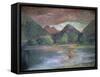 Afterglow, Tautira River, Tahiti-John La Farge-Framed Stretched Canvas