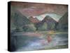 Afterglow, Tautira River, Tahiti-John La Farge-Stretched Canvas