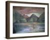 Afterglow, Tautira River, Tahiti-John La Farge-Framed Giclee Print