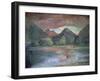 Afterglow, Tautira River, Tahiti-John La Farge-Framed Giclee Print