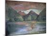 Afterglow, Tautira River, Tahiti-John La Farge-Mounted Giclee Print