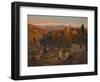 Afterglow - the Alhambra and Sierra Nevada, Granada, c.1905-Albert Moulton Foweraker-Framed Giclee Print