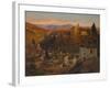 Afterglow - the Alhambra and Sierra Nevada, Granada, c.1905-Albert Moulton Foweraker-Framed Giclee Print