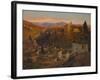 Afterglow - the Alhambra and Sierra Nevada, Granada, c.1905-Albert Moulton Foweraker-Framed Giclee Print