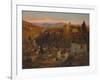 Afterglow - the Alhambra and Sierra Nevada, Granada, c.1905-Albert Moulton Foweraker-Framed Giclee Print