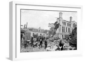 Aftermath of a German Bombing Raid, Merseyside, World War II, March 1941-null-Framed Giclee Print