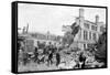 Aftermath of a German Bombing Raid, Merseyside, World War II, March 1941-null-Framed Stretched Canvas