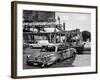 Aftermath of Detroit Race Riots, Gutted Buildings and Burned Cars-null-Framed Photographic Print