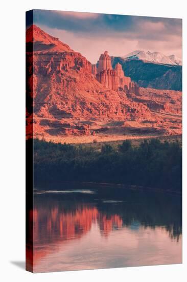 Afternoon at Fisher Towers, Southern Utah-null-Stretched Canvas