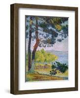 Afternoon at Pardigon-Henri Edmond Cross-Framed Giclee Print