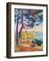 Afternoon at Pardigon-Henri Edmond Cross-Framed Art Print