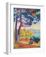 Afternoon at Pardigon-Henri Edmond Cross-Framed Art Print