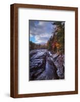 Afternoon at Rocky Gorge, Autumn River, New Hampshire-Vincent James-Framed Photographic Print