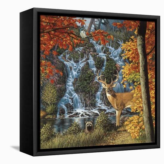 Afternoon at Sanctuary Falls-John Van Straalen-Framed Stretched Canvas