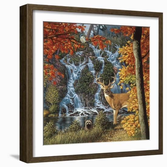 Afternoon at Sanctuary Falls-John Van Straalen-Framed Giclee Print