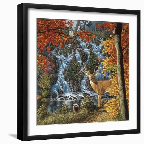 Afternoon at Sanctuary Falls-John Van Straalen-Framed Giclee Print