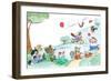 Afternoon at the Park - Turtle-Marsha Winborn-Framed Giclee Print