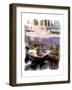 Afternoon Cafe, Venice Beach, California-Nicolas Hugo-Framed Giclee Print