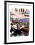 Afternoon Cafe, Venice Beach, California-Nicolas Hugo-Framed Giclee Print