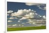 Afternoon clouds above rolling hills of wheat, Palouse region of Eastern Washington State.-Adam Jones-Framed Photographic Print