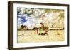 Afternoon Coney Island II - In the Style of Oil Painting-Philippe Hugonnard-Framed Giclee Print