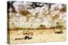 Afternoon Coney Island - In the Style of Oil Painting-Philippe Hugonnard-Stretched Canvas