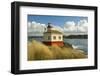 Afternoon, Coquille River Lighthouse From Bullards State Park, Oregon, Usa-Michel Hersen-Framed Photographic Print