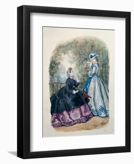 Afternoon Dress for Women, 1863-Heloise Leloir-Framed Giclee Print