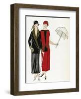 Afternoon Dresses-null-Framed Art Print