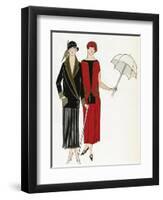 Afternoon Dresses-null-Framed Art Print