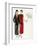 Afternoon Dresses-null-Framed Art Print