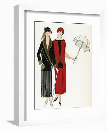 Afternoon Dresses-null-Framed Art Print