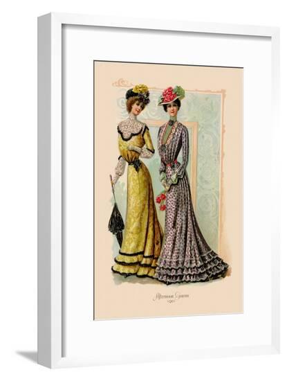 Afternoon Gowns--Framed Art Print