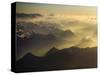 Afternoon haze above the Swiss alps-enricocacciafotografie-Stretched Canvas