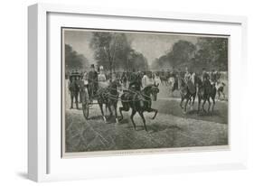 Afternoon in Hyde Park, London: Rotten Row-Jan Van Chelminski-Framed Giclee Print