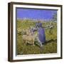 Afternoon in the Alps, 1892-Giovanni Segantini-Framed Premium Giclee Print