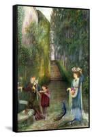 Afternoon in the Colonna Garden, Rome-Marie Spartali Stillman-Framed Stretched Canvas