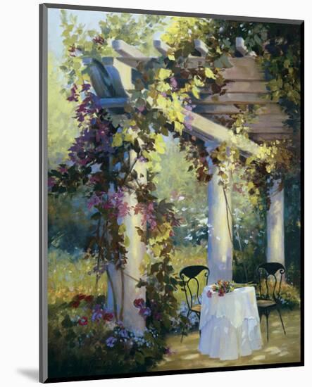 Afternoon in the Garden-Carolyne Hawley-Mounted Art Print