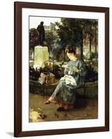 Afternoon in the Luxembourg Gardens-Victor Marec-Framed Giclee Print