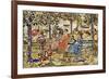 Afternoon in the Park-Maurice Brazil Prendergast-Framed Giclee Print