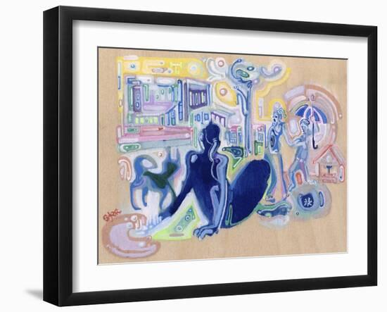 Afternoon in the Park-Josh Byer-Framed Giclee Print