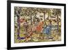 Afternoon in the Park-Maurice Brazil Prendergast-Framed Giclee Print