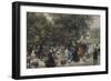 Afternoon in the Tuileries, 1867-Adolph von Menzel-Framed Giclee Print