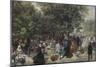 Afternoon in the Tuileries, 1867-Adolph von Menzel-Mounted Giclee Print