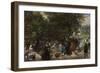 Afternoon in the Tuileries Gardens-Adolph Friedrich Erdmann von Menzel-Framed Giclee Print