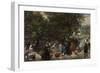 Afternoon in the Tuileries Gardens-Adolph Friedrich Erdmann von Menzel-Framed Giclee Print